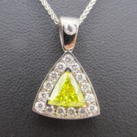 Yellow and white diamonds